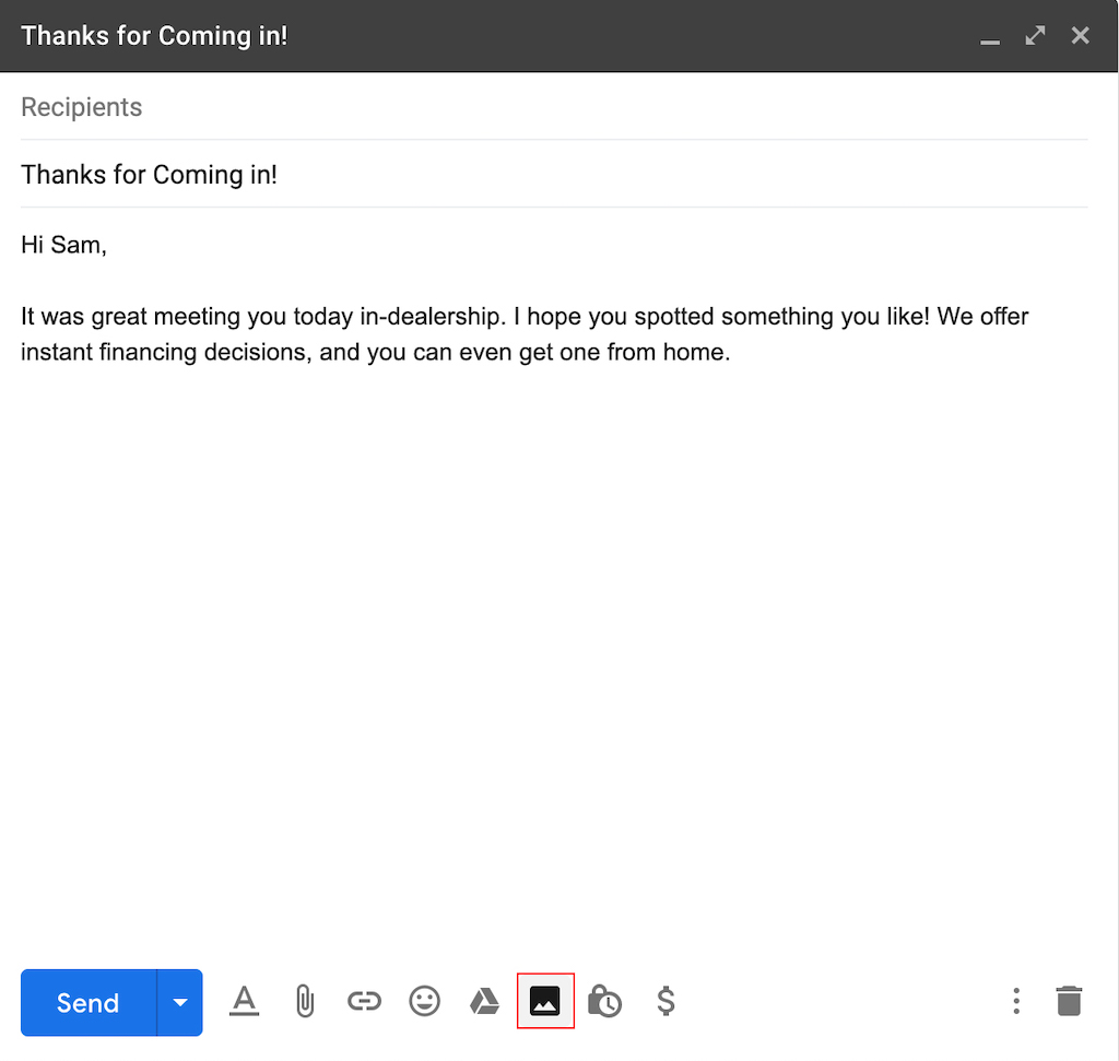 ADDING BANNER ADS TO AN EMAIL IN GMAIL